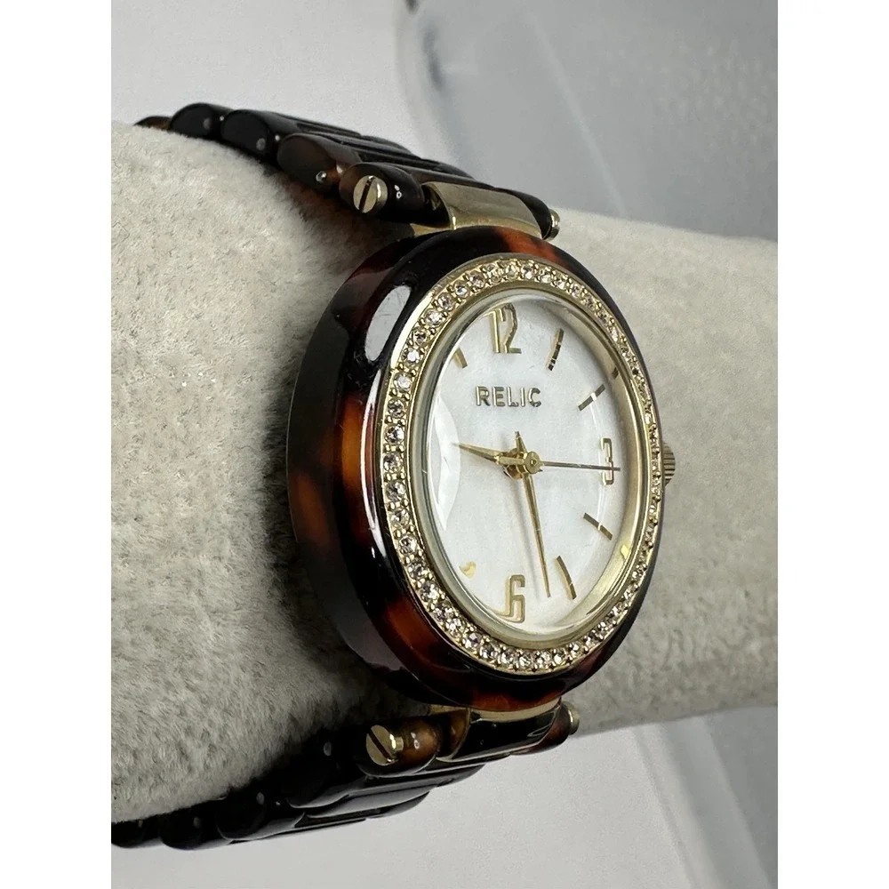 Relic ZR34137 New Battery Ladies MOP Watch 32MM 6.75
